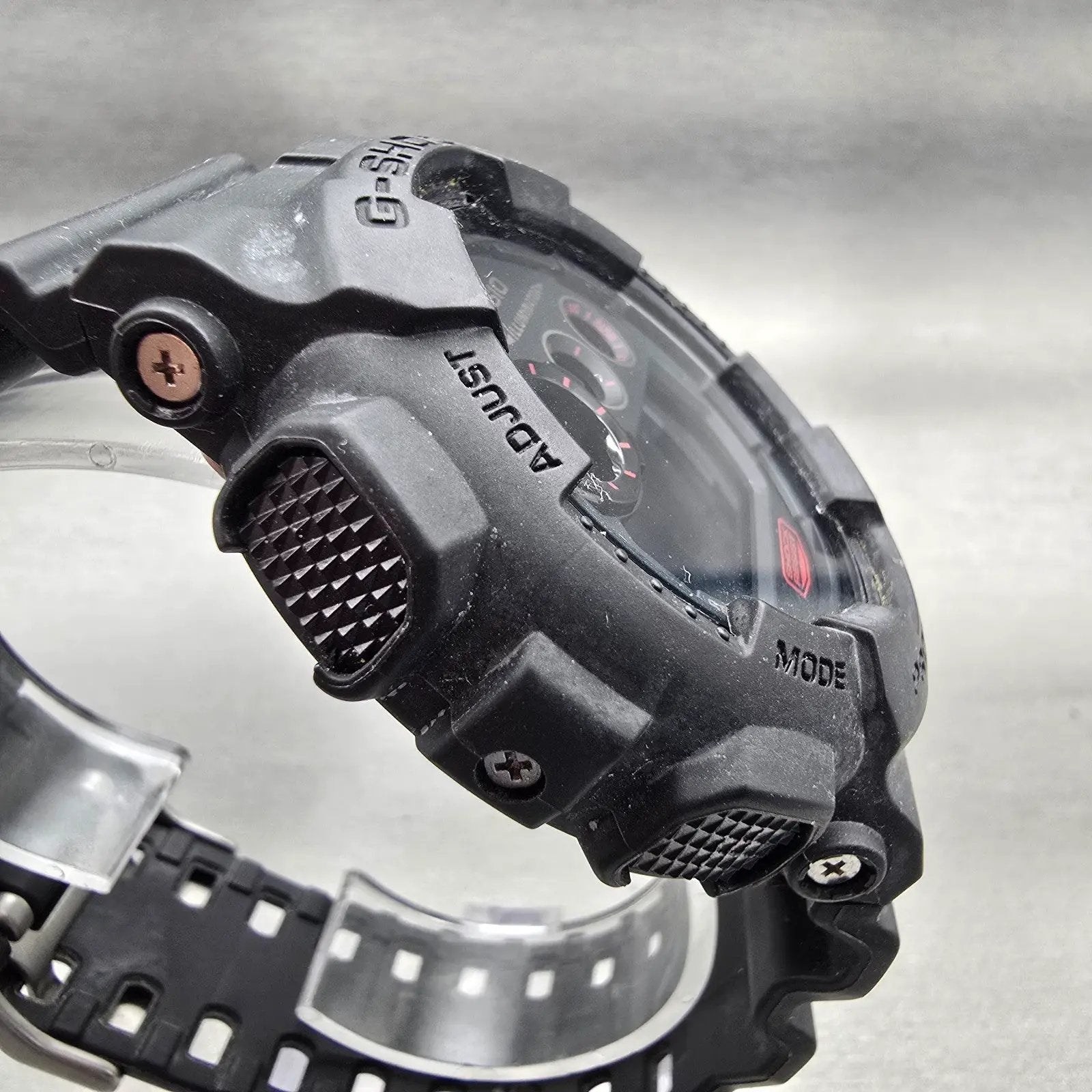 Casio G-Shock GD-120MB Watch Men 51mm Black Red Chronograph Alarm New Battery3