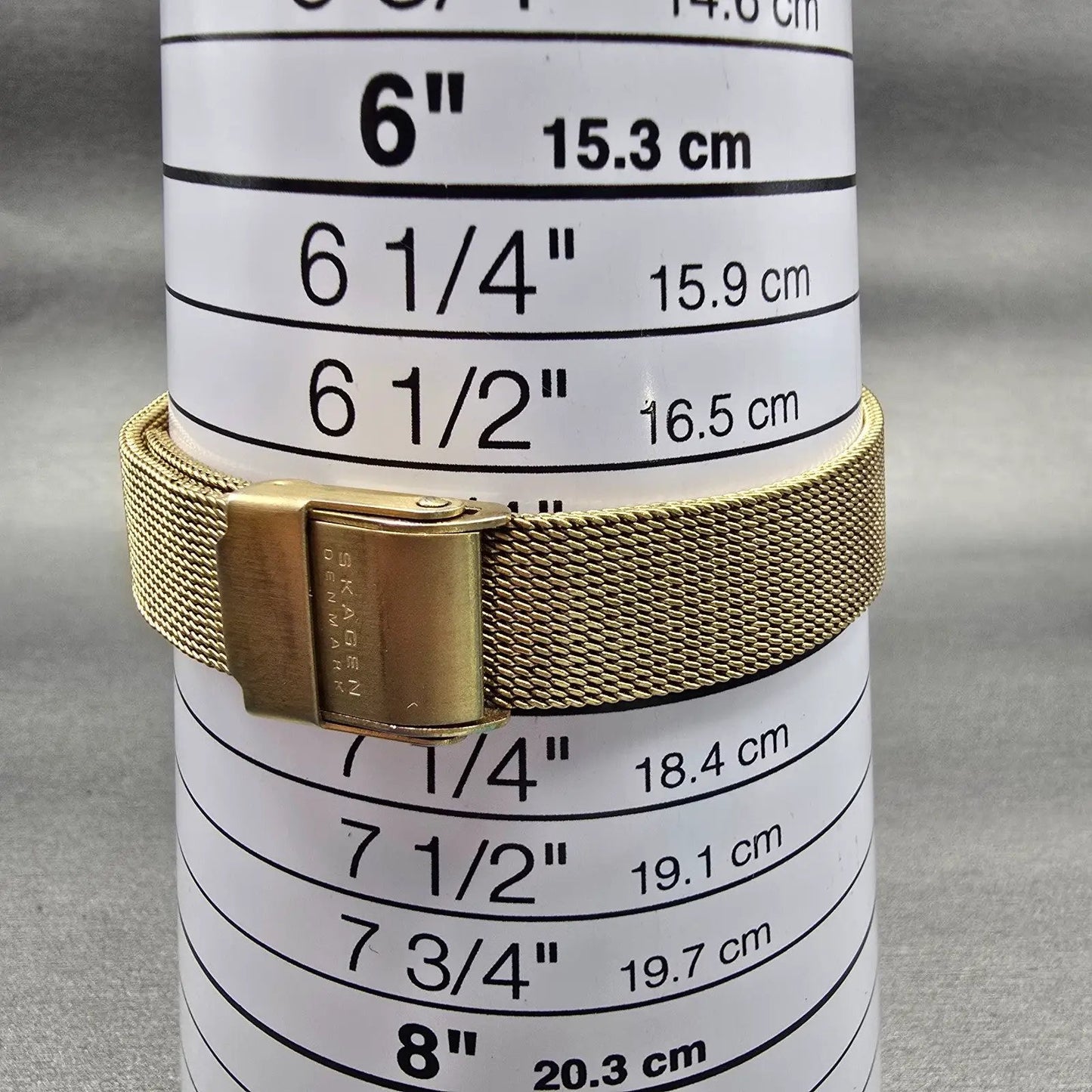 Skagen Denmark Watch Women 25mm White Dial Gold Tone Round 107SGGD New Battery9