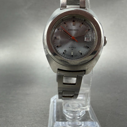Seiko Watch Women 26mm Silver Dial Silver Tone Date Manual 2118-0410 Runs VTG5