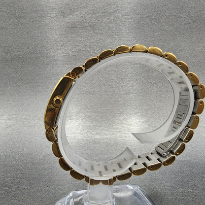 Coach Tank Watch Women 20mm White Dial Gold Tone Rectangle W015 New Battery6