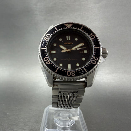 Seiko Diver Watch Women 33mm Black Dial silver Tone Date 26250010 New Battery5