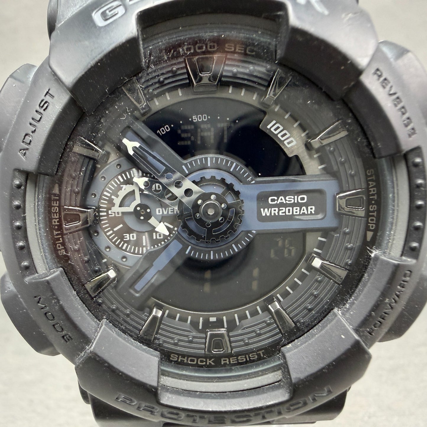 Casio G-Shock GA-110 Watch Men 51mm Ana Digi Black Alarm Chrono New Battery ABC1
