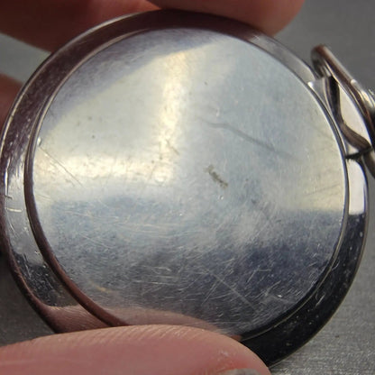 Victorinox Swiss Army Pocket Watch Men 48mm White Dial Silver Tone Round PARTS11