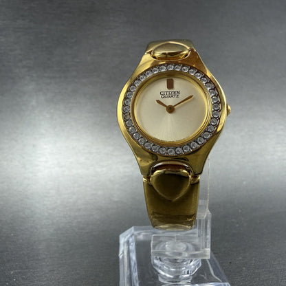 Citizen Watch Women 25mm Champagne Dial Gold Tone 5920-S92324 New Battery YJCKFC5