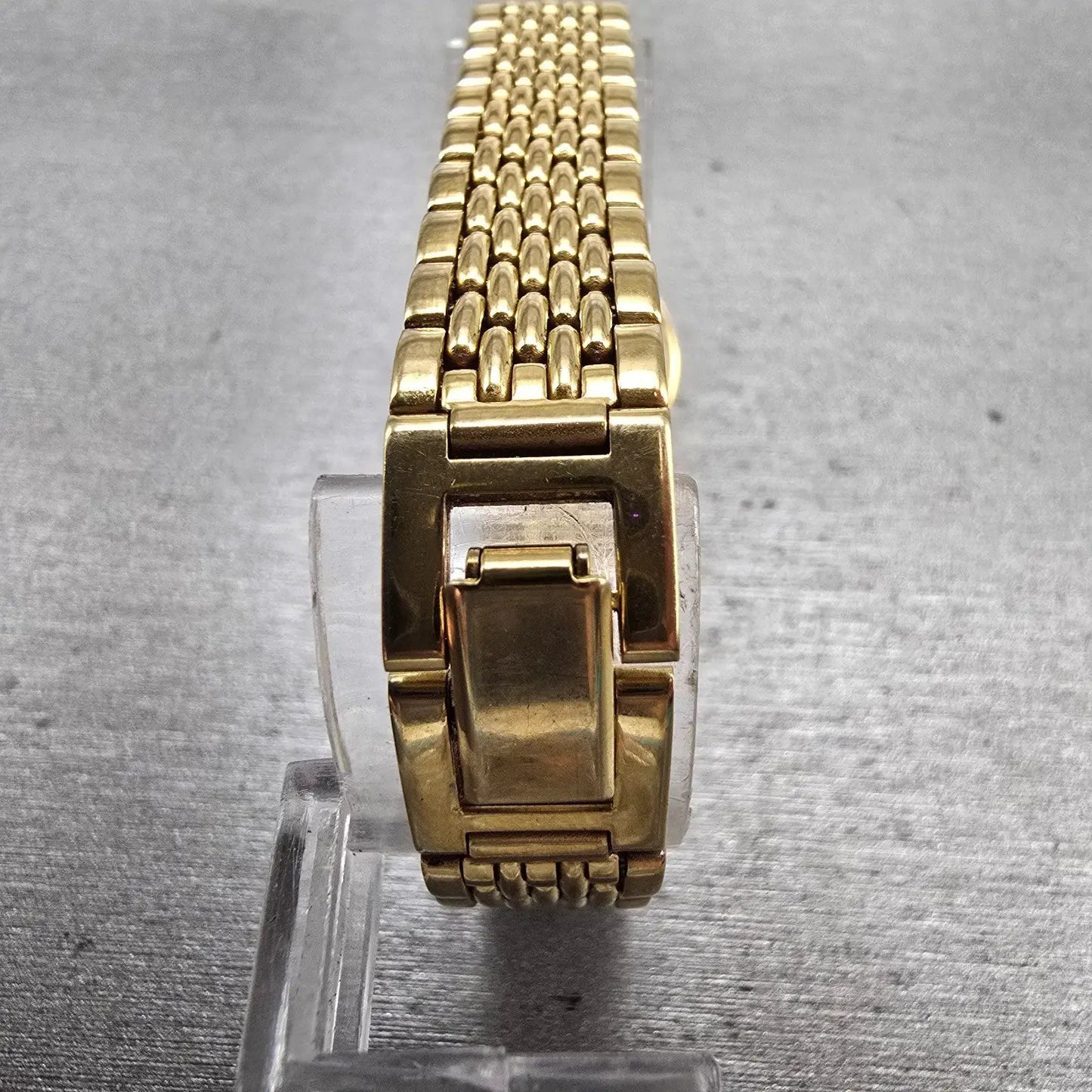 Seiko Watch Women 19mm Gold Dial Gold Tone Round V401-0289 New Battery Vintage7