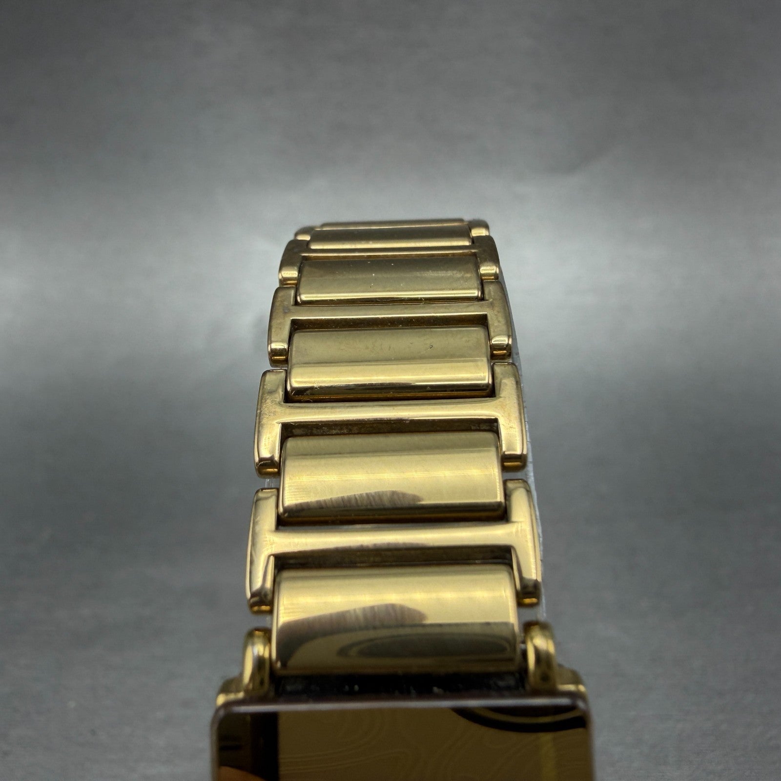 Rado Diastar Tank Watch Women 18mm Champagne Dial Gold Tone 153.0283.3 New Batt4