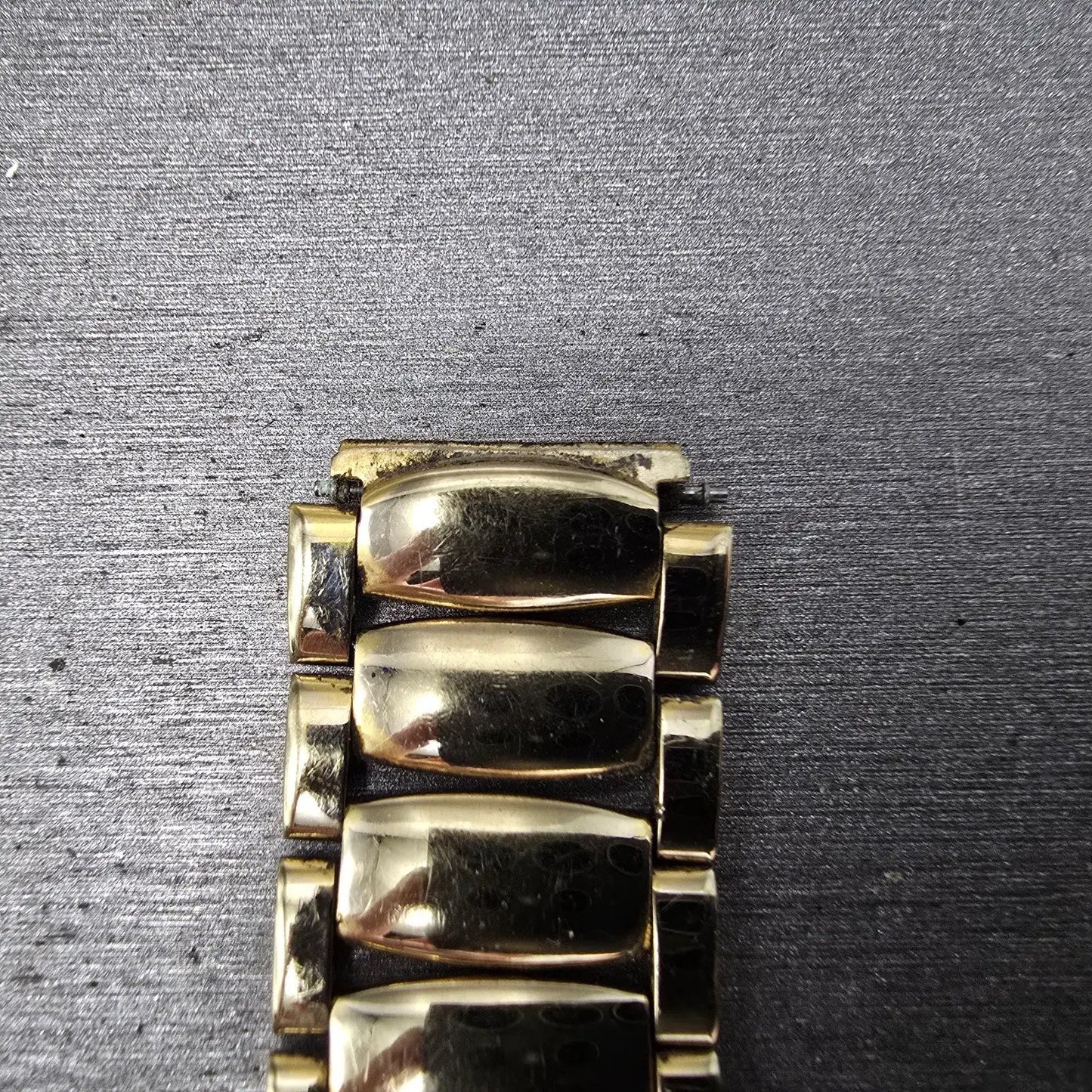 Seiko Bracelet 15mm Stainless Steel Gold Tone Vintage Japan G1395E MISSING CLASP4