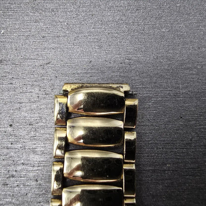Seiko Bracelet 15mm Stainless Steel Gold Tone Vintage Japan G1395E MISSING CLASP4