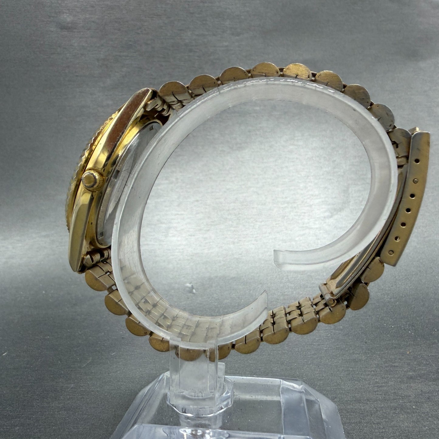Citizen CQ President Watch Men 35mm Gold Dial Gold Tone Daydate 6101-915224 PART7