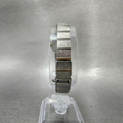 Seiko Watch Women 17mm Silver Dial Two Tone Round 54200129 New Battery Vintage7