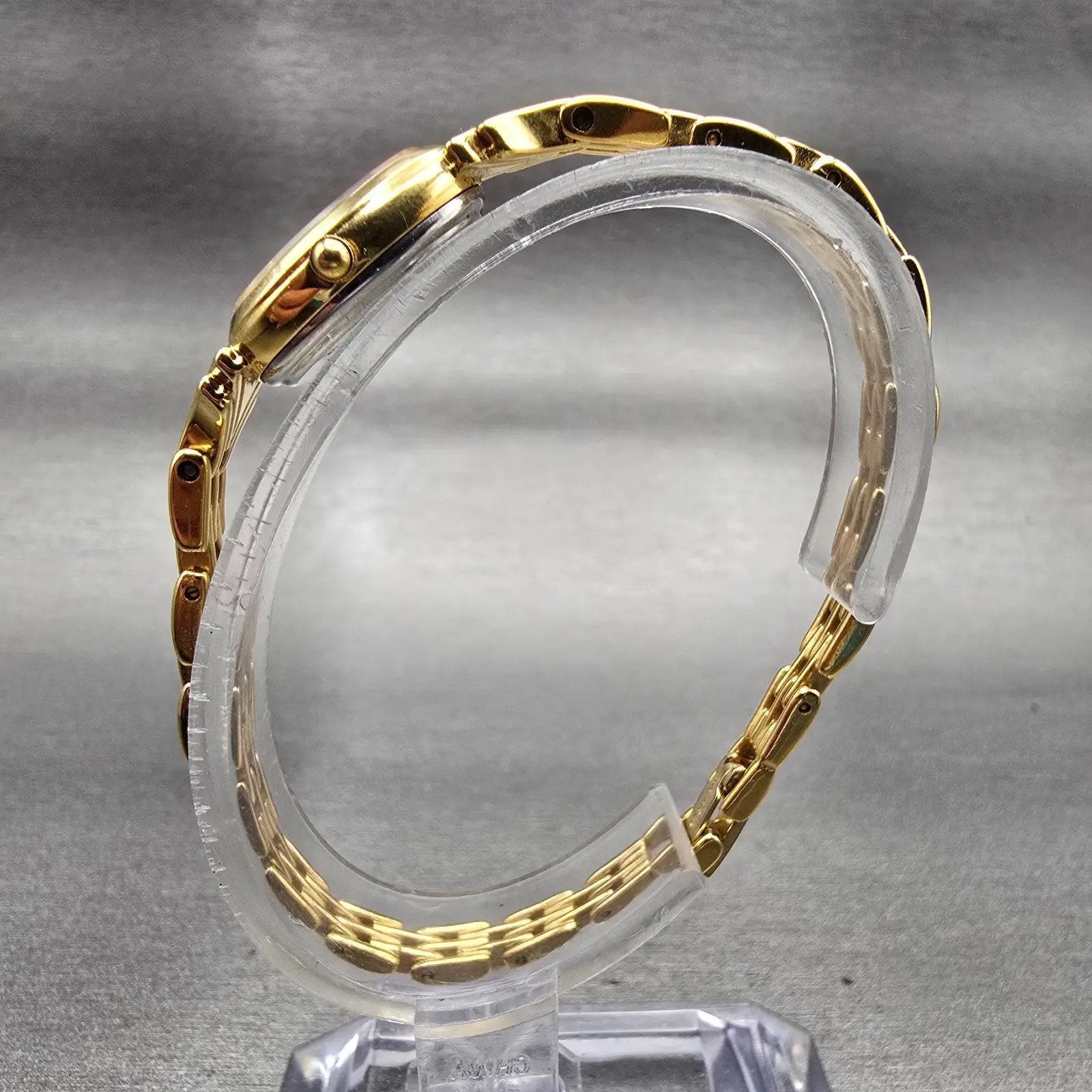 Citizen Chere Watch Women 15mm Champagne Dial Gold Tone Oval 4520-E50366 New Bat6