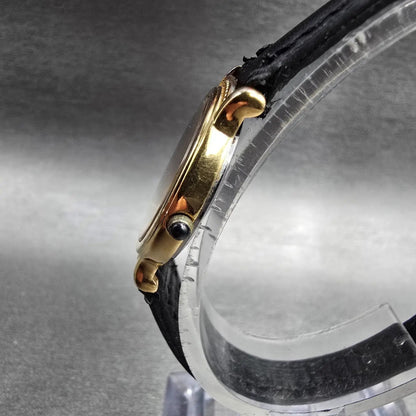 Seiko Exceline Watch Women 23mm Champagne Dial Gold Tone Round 7320-0370 New Bat2