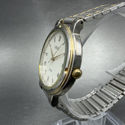 Seiko Alba Urban Watch Men 31mm White Dial Two Tone Round V701-1390 New Battery2