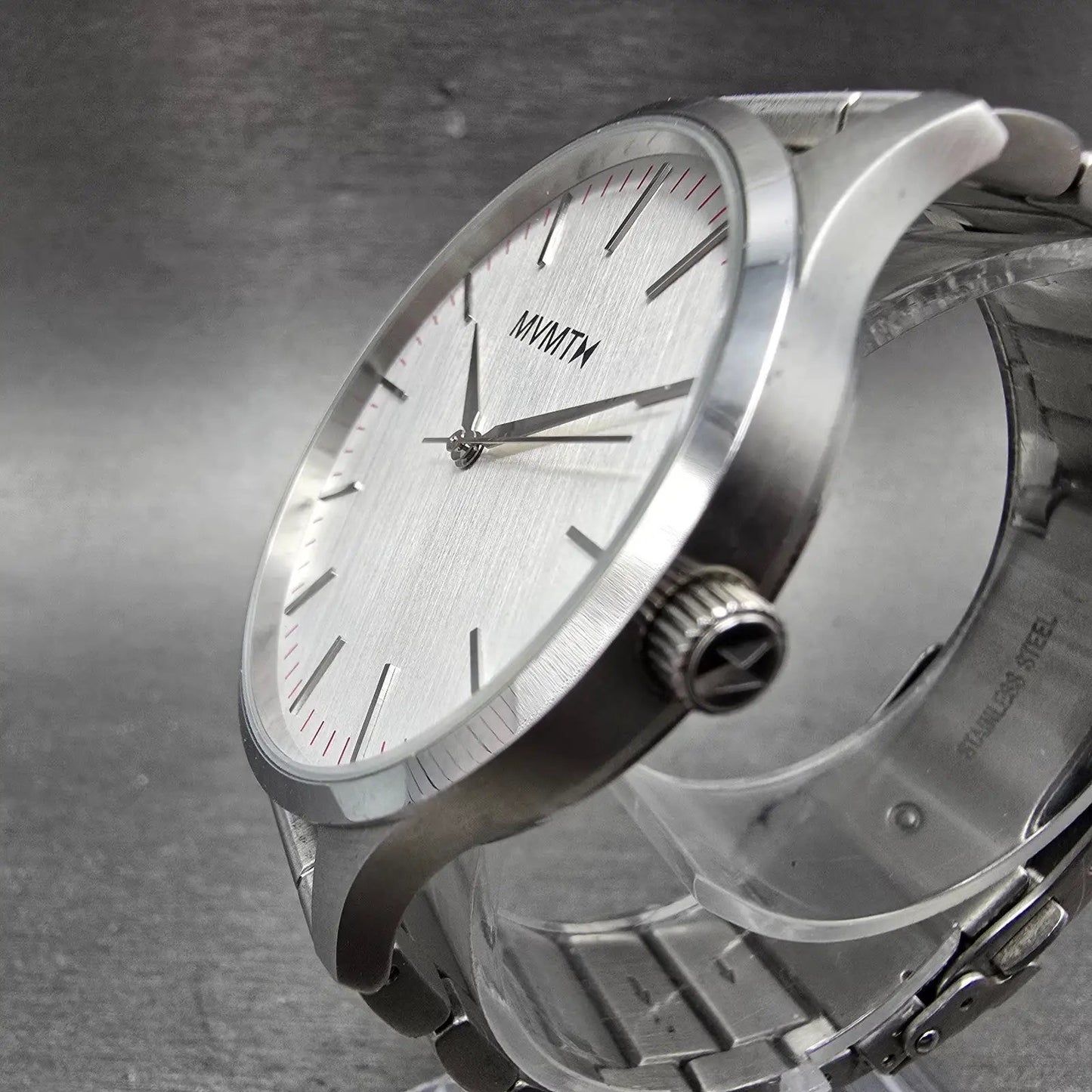 MVMT 40 Series Watch Men 40mm Silver Dial Stainless Steel Bracelet New Battery2