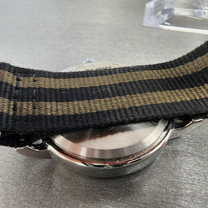 Timex Weekender Watch Men 38mm Cream Dial Silver Tone Indiglo New Battery9