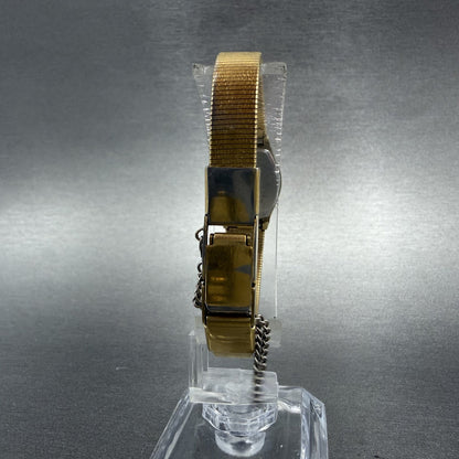 Seiko Watch Women 16mm Champagne Dial Gold Tone Round 2C20-5309 New Battery7