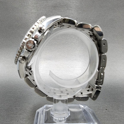 Michael Kors Glitz Chronograph Watch Women 42mm MOP Dial Steel Date Round MK53466