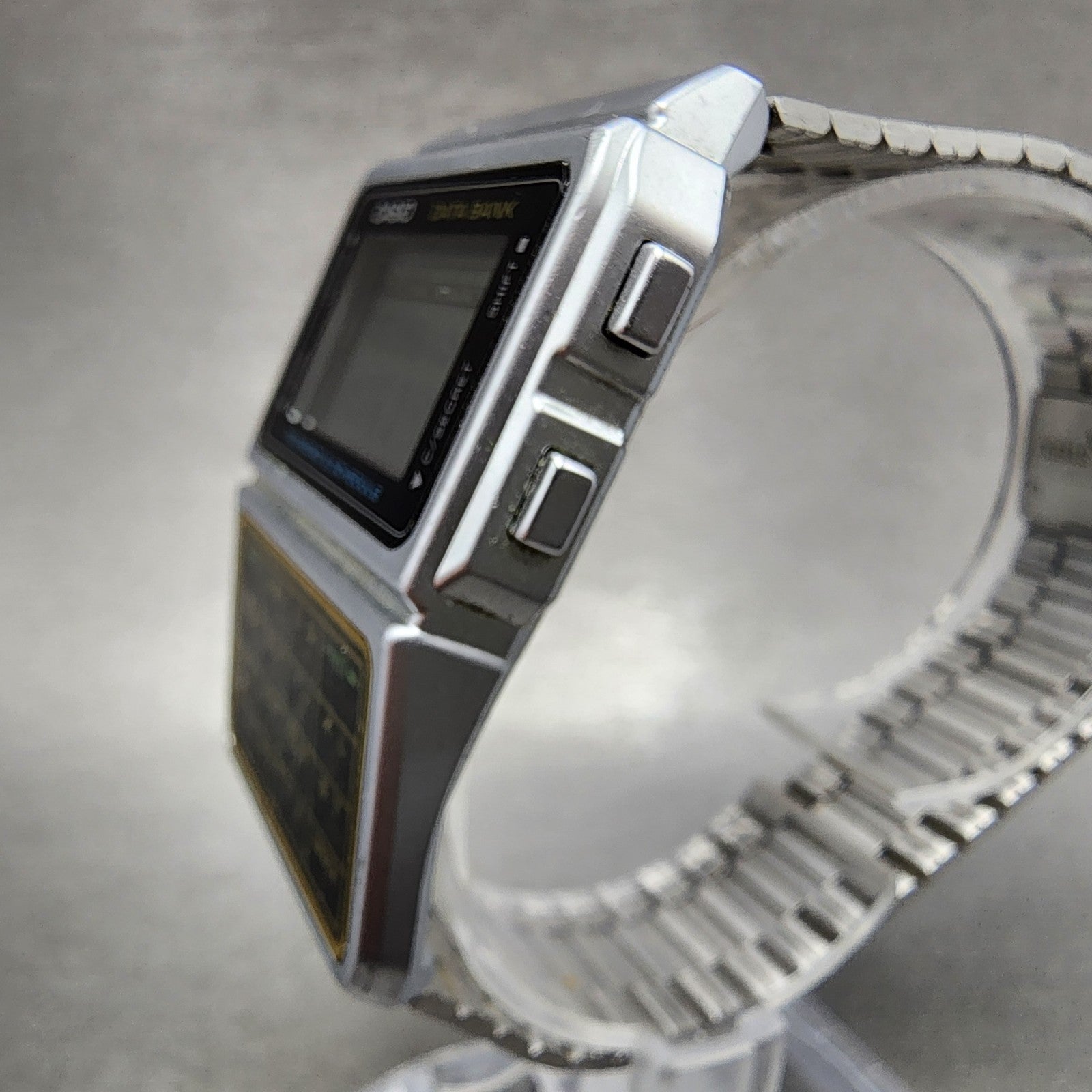 Casio Calculator Watch Men 33mm Digital Silver Tone Alarm Chrono DBC610 New Bat2