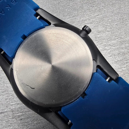 Skagen Watch Men 42mm Black Blue Dial Titanium Date Round 435XXLTNRN New Battery10