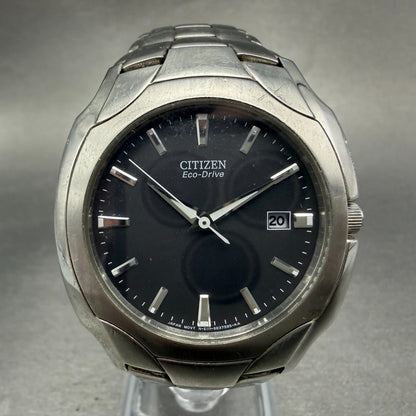 Citizen Eco-Drive Watch Men 38mm Gray Dial Silver Tone Date Round E111-S0222400