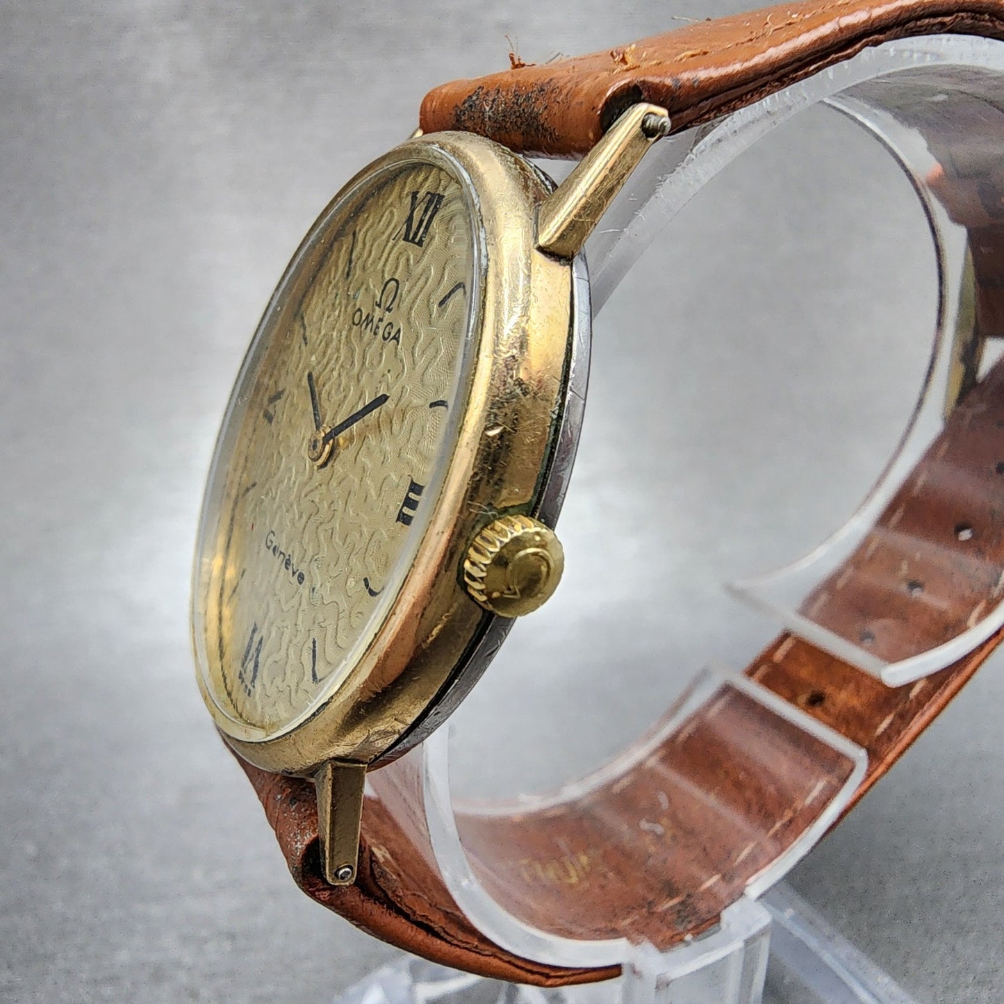 Omega Geneve Watch Women 26mm Gold Dial Gold Plated Manual Wind cal 625 PARTS3
