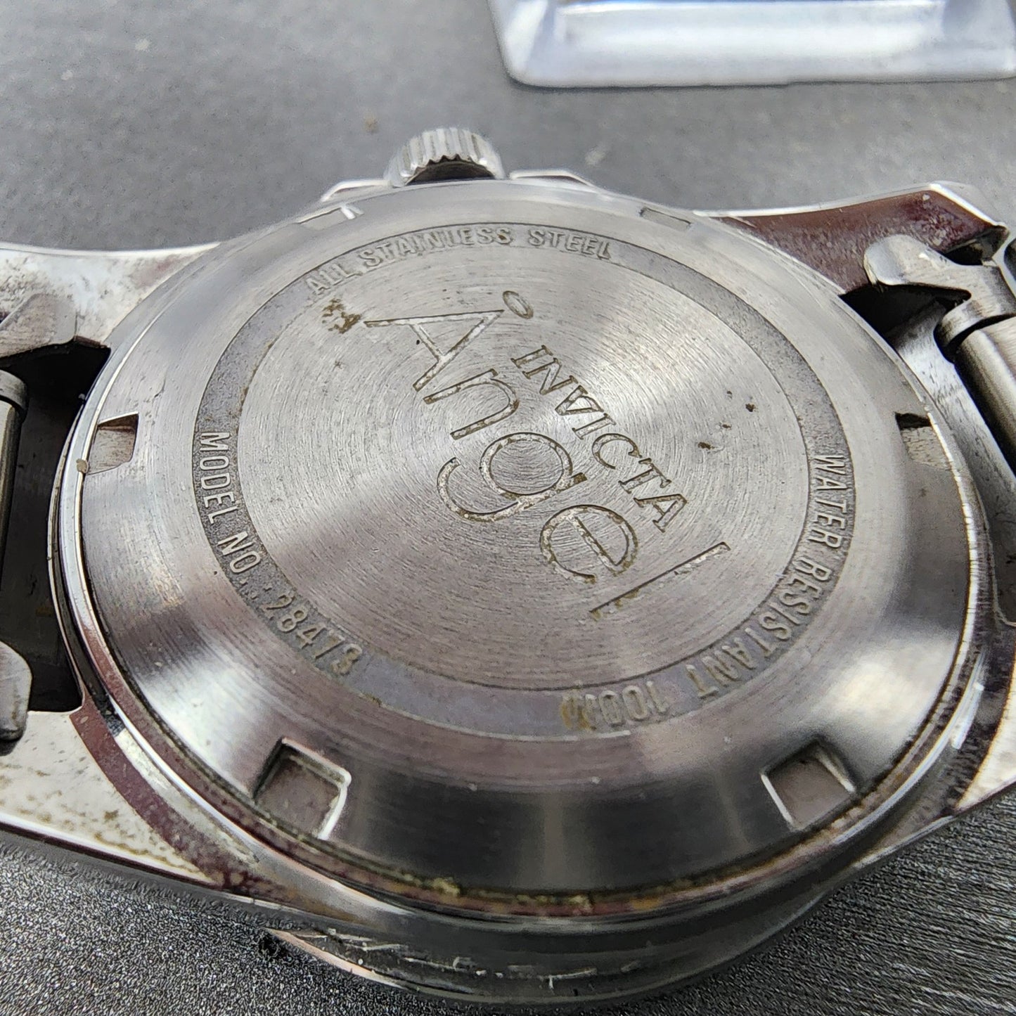 Invicta Angel Watch Women 35mm Silver Dial Steel Crystal Accents Daydate New Bat9