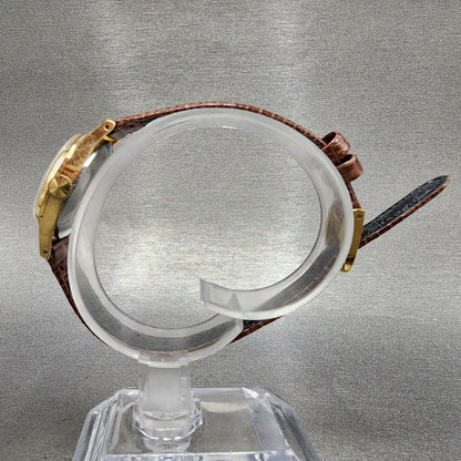 Seiko Watch Women 23mm White Dial Gold Plated Manual Wind 11040031 Runs8