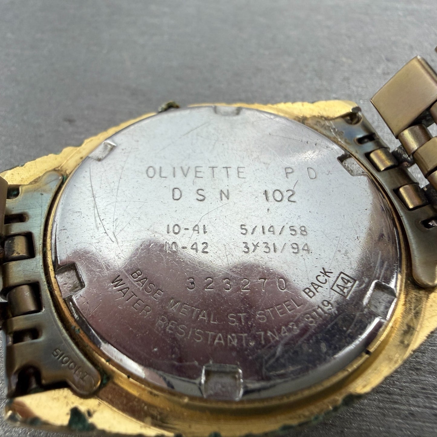 Seiko President Watch Men 36mm Gold Dial Gold Tone Daydate 7n43-8119 New Batt 0C9