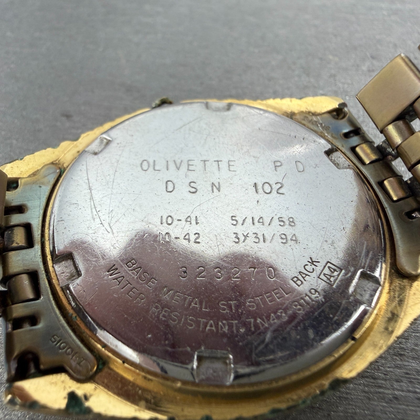 Seiko President Watch Men 36mm Gold Dial Gold Tone Daydate 7n43-8119 New Batt 0C9