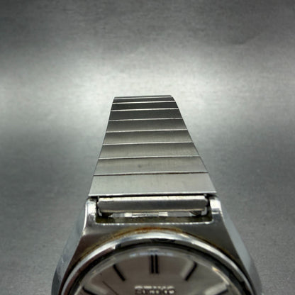 Seiko Lord Matic Watch Men 36mm Silver Dial Silver Tone Daydate READ!!!!!! Runs4