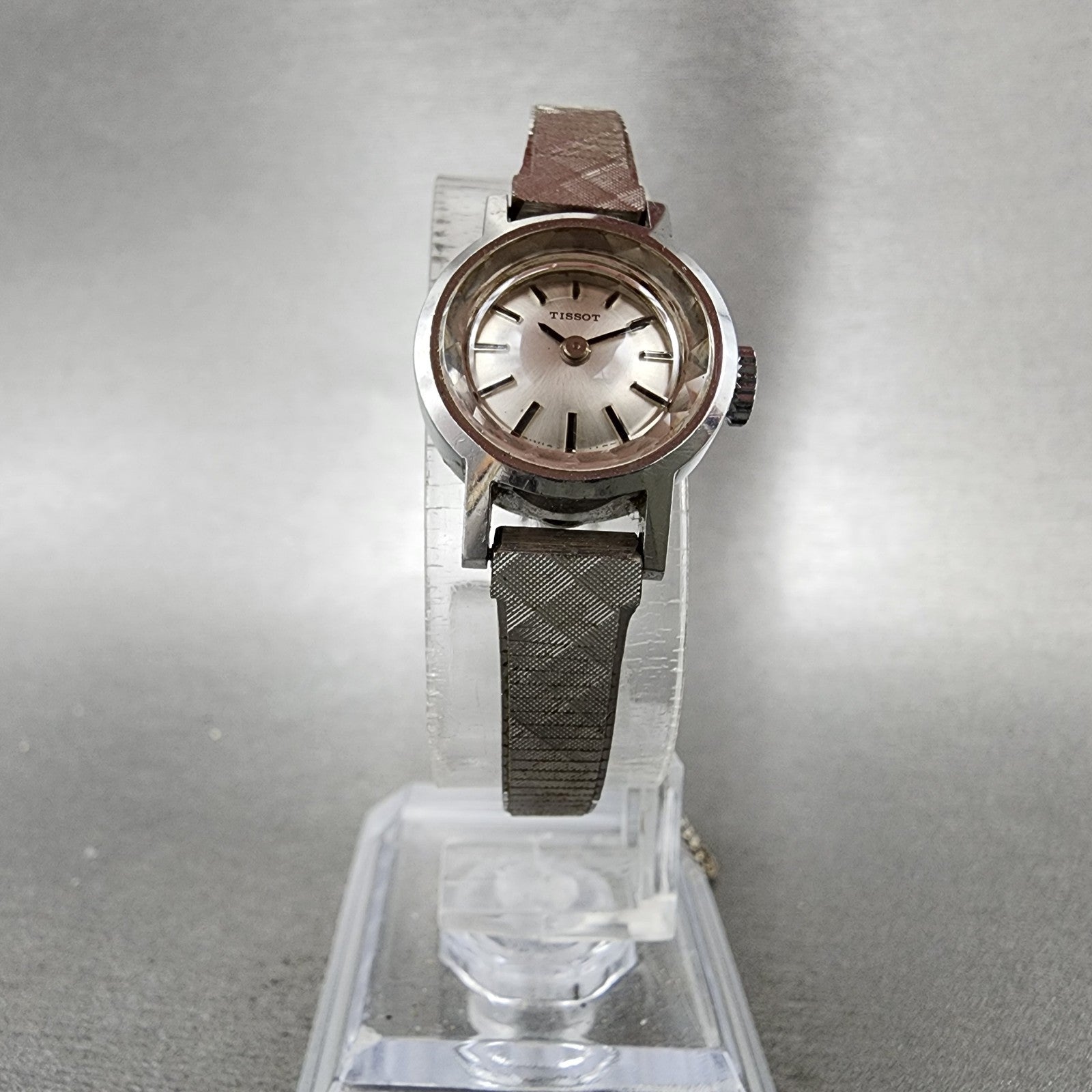 Tissot Watch Women 17mm Silver Dial Stainless Steel Manual Wind Runs Vintage5