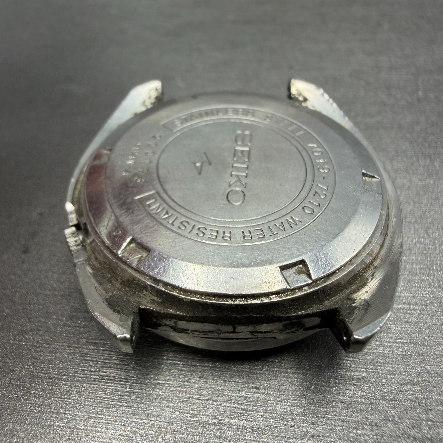 Seiko 5Actus Watch Men 37mm Green Dial Silver Tone Daydate 7019-7210 PARTS9