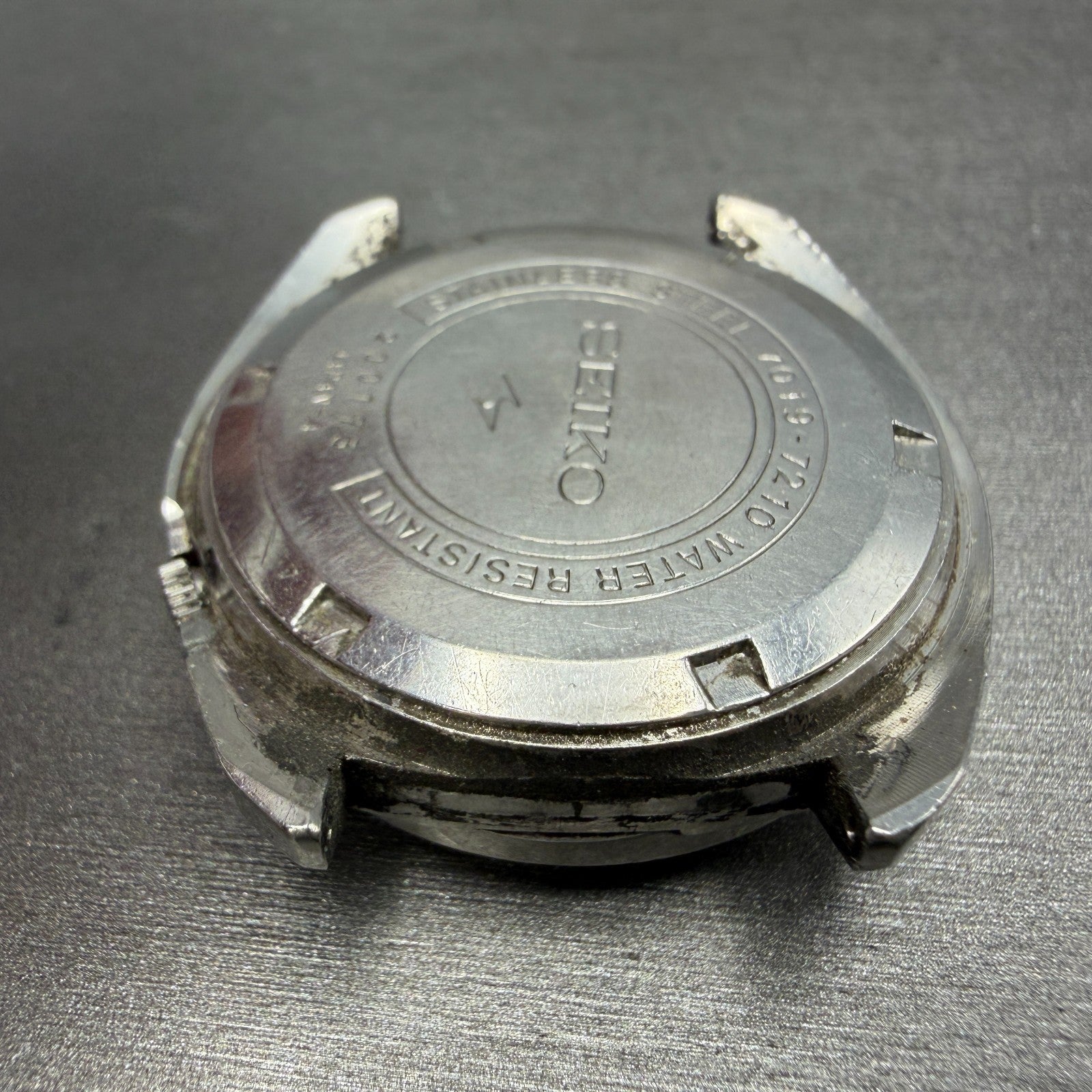 Seiko 5Actus Watch Men 37mm Green Dial Silver Tone Daydate 7019-7210 PARTS9