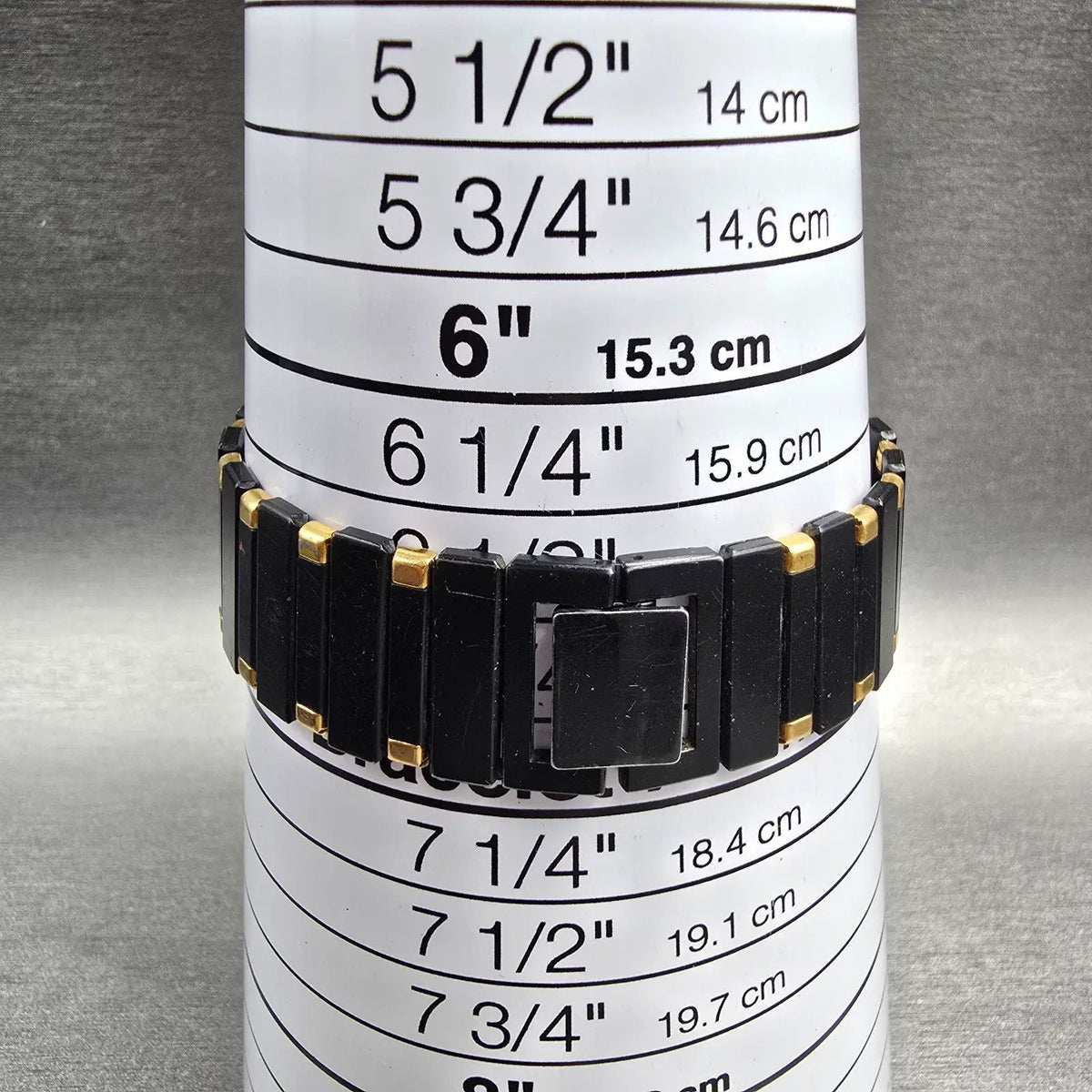 Seiko Watch Men 24mm Black Dial Two Tone Rectangle 7430-5980 New Battery Vintage9