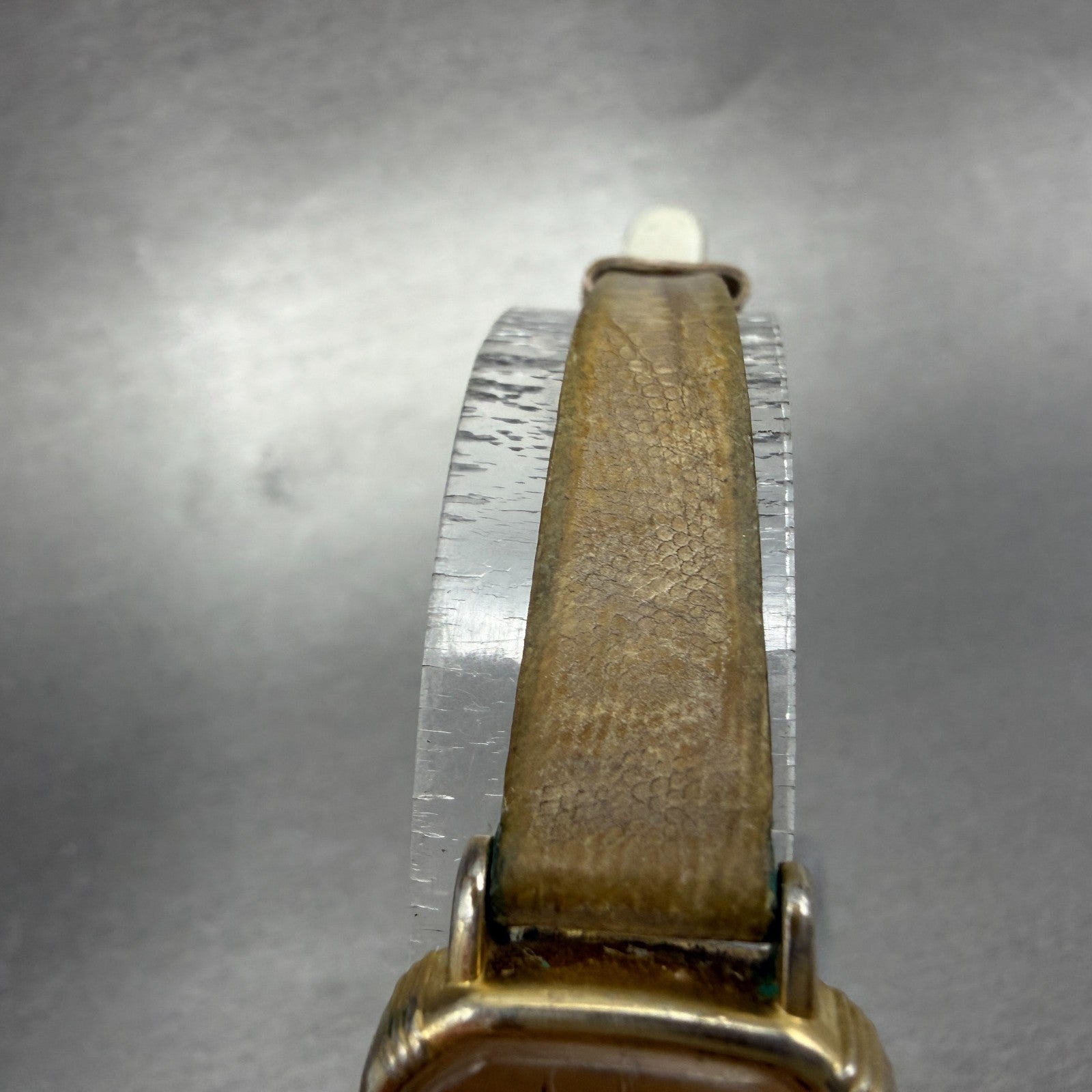 Seiko Watch Women 20mm Champagne Dial Gold Tone Rectangle 5421-5019 New Battery74