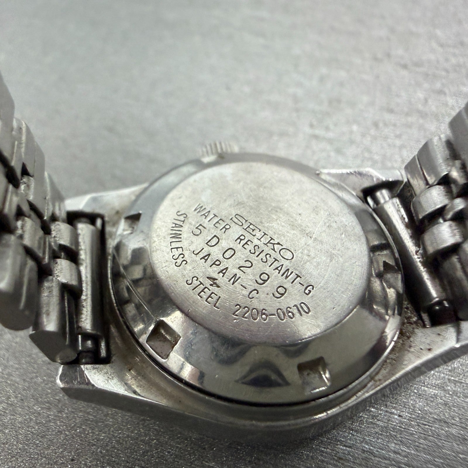 Seiko Automatic Watch Women 25mm Green Dial Silver Tone Daydate 2206-0610 PARTS10
