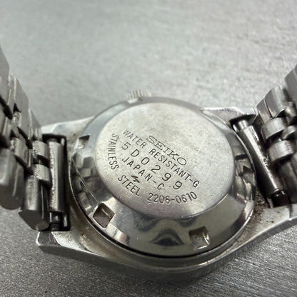 Seiko Automatic Watch Women 25mm Green Dial Silver Tone Daydate 2206-0610 PARTS10