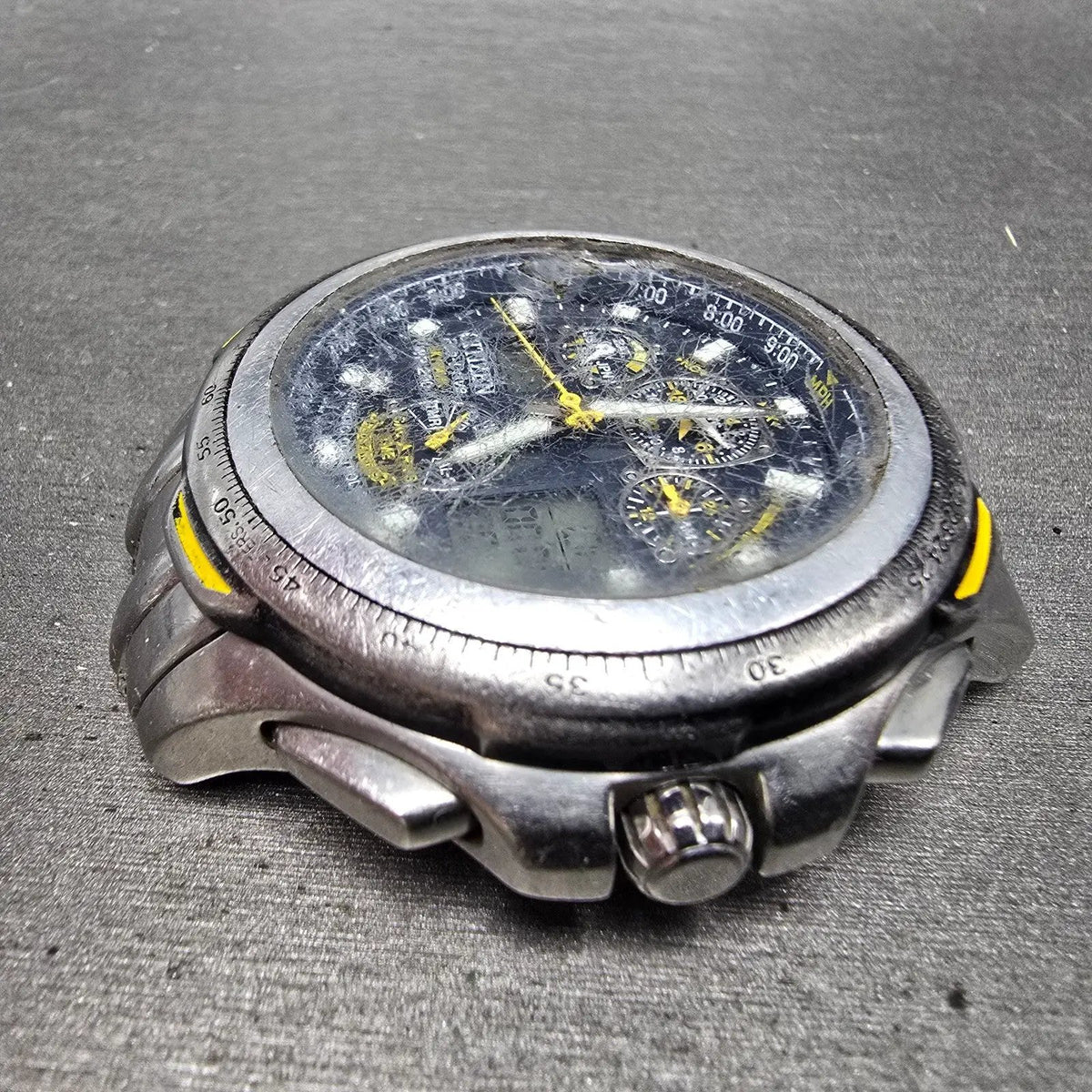 Citizen Eco-Drive Blue Angles Skyhawk Watch Men 44mm Blue Dial Silver Tone Runs5