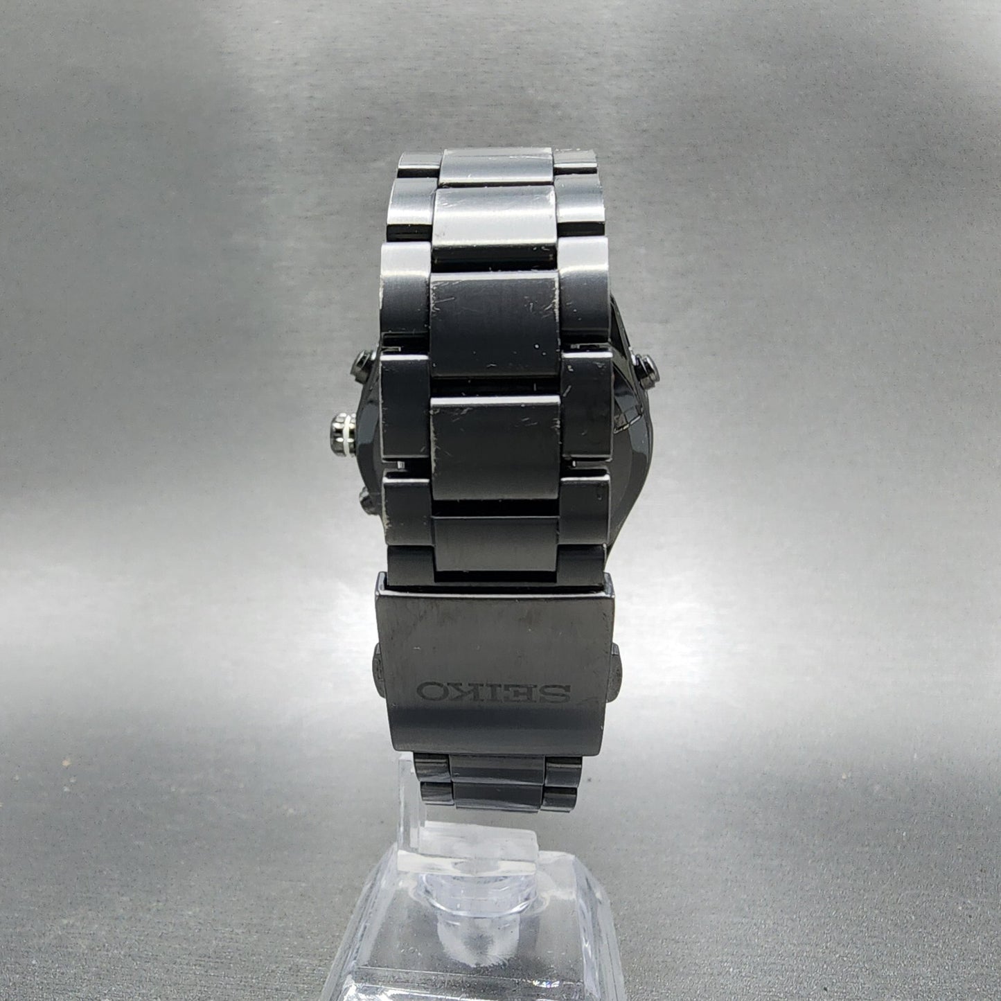 Seiko Astron GPS Watch Men 47mm Black Dial Black Case Date GPS Round 7X520AC07