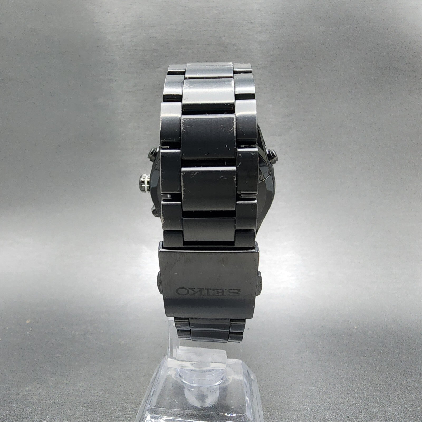 Seiko Astron GPS Watch Men 47mm Black Dial Black Case Date GPS Round 7X520AC07