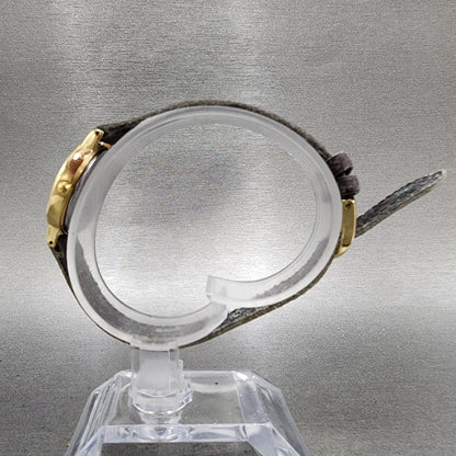 Seiko Avenue Watch Women 23mm White Dial Gold Tone Round 1F210C40 New Battery7