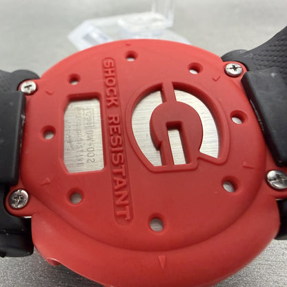 Casio GShock DW002 Watch Men 48mm Lucky Strike Digital Black Red New Battery9