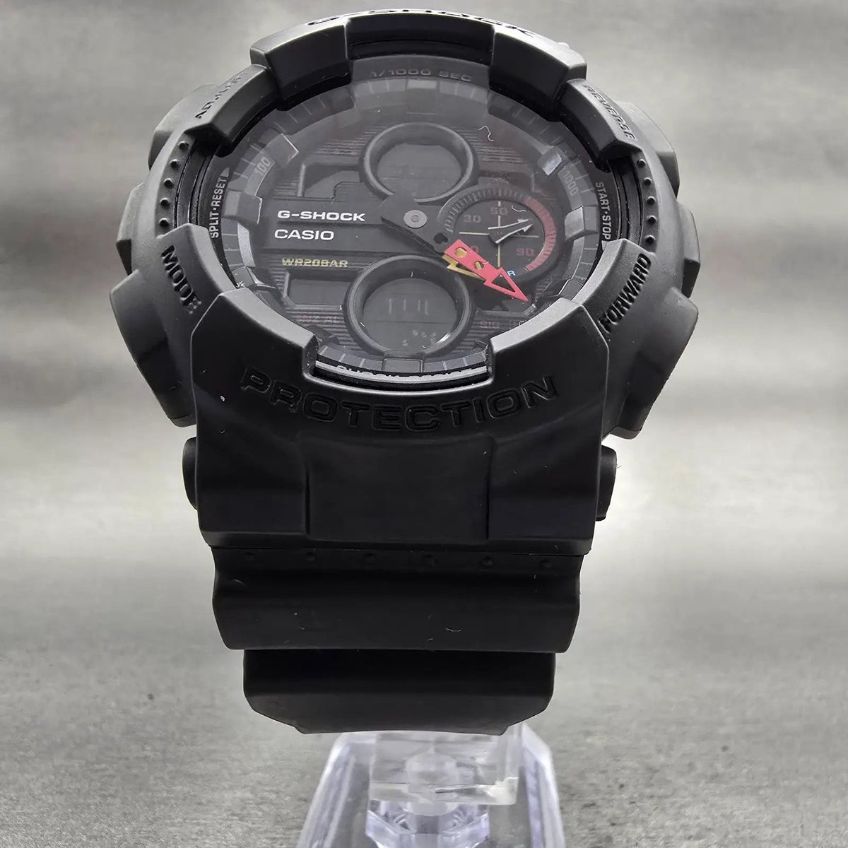 Casio G-Shock GA-140BMC Watch Men 51mm Black Dial Black Chrono Alarm New Battery5