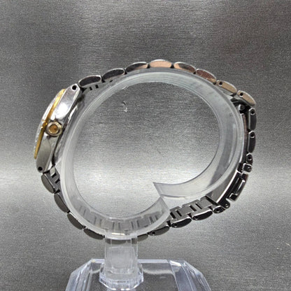 Citizen Eco-Drive Watch Women 27mm MOP Dial Two Tone Gemmed E011-S044235 Works K7