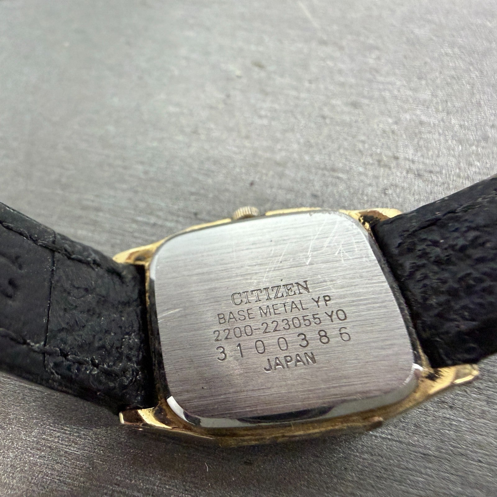 Citizen Excela Watch Women 19mm Black Dial Gold Tone 2200-223055 New Battery9