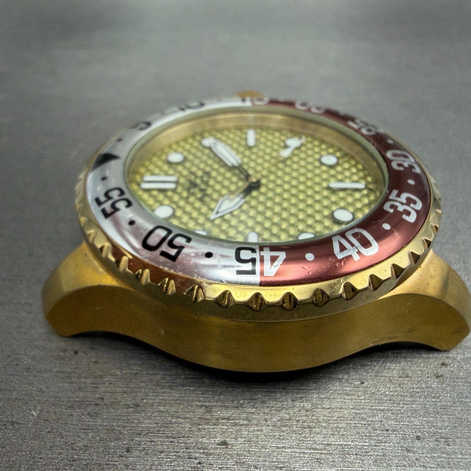 Invicta Pro Diver Watch Men 50mm Champagne Dial Gold Tone 17890 New Battery3