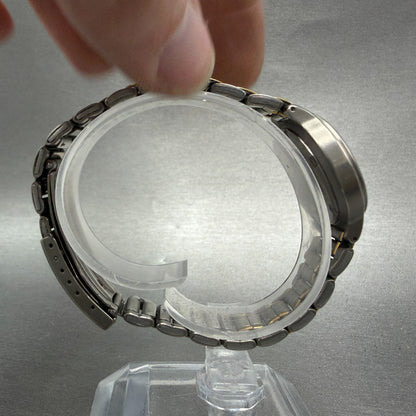 Seiko Watch Women 27mm Silver Dial Two Tone Titanium Date 7N82-0420 New Battery8