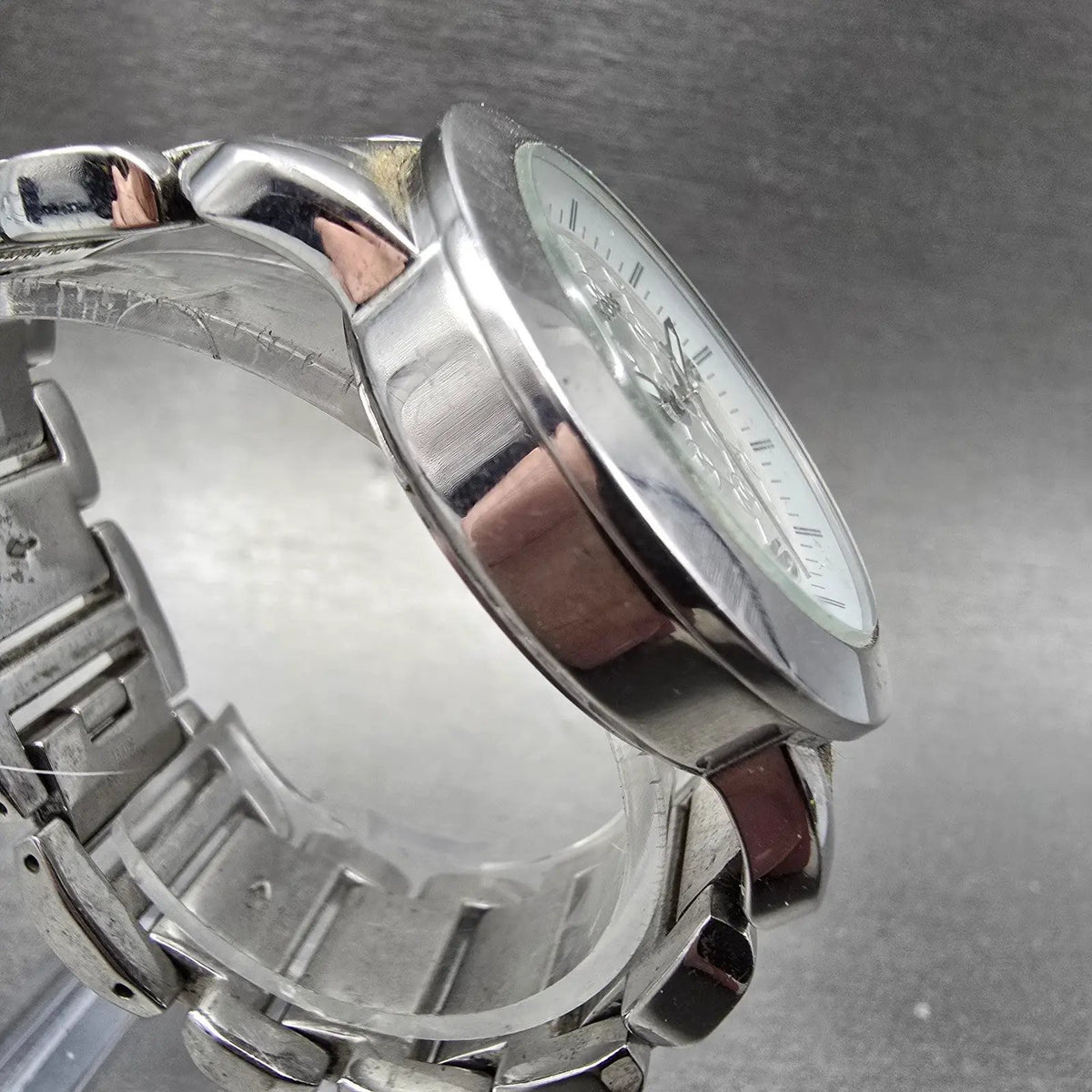 Michael Kors Janey Watch Women 34mm White Dial Silver Tone Round MK-3157 New Bat3