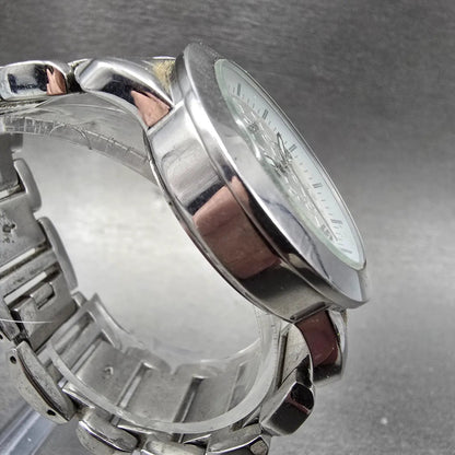 Michael Kors Janey Watch Women 34mm White Dial Silver Tone Round MK-3157 New Bat3