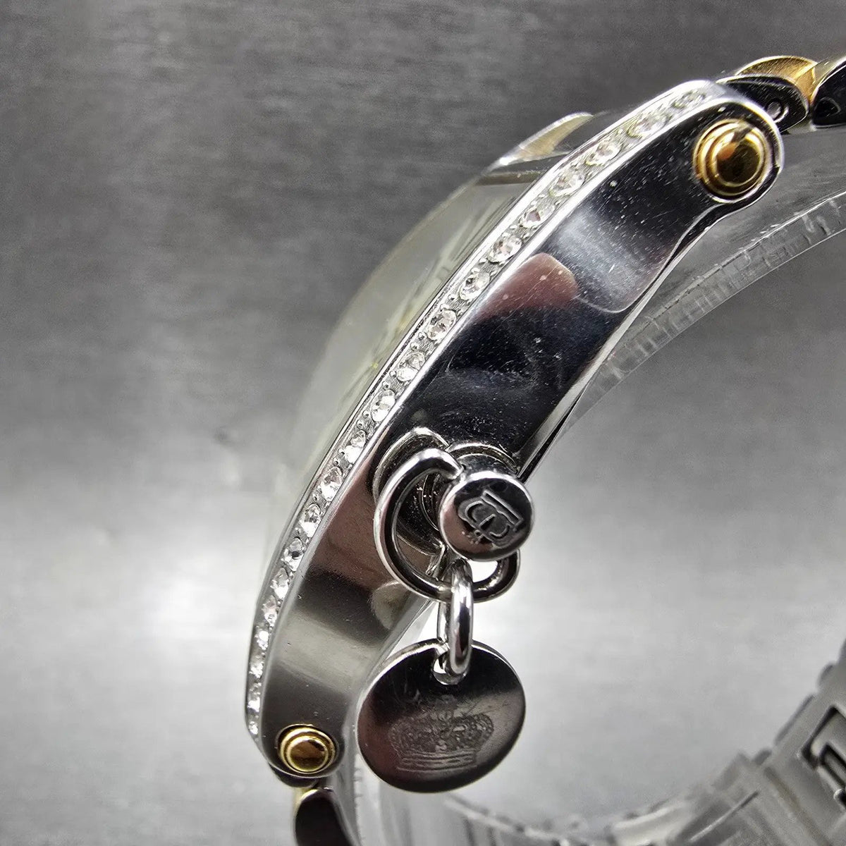 Juicy Couture Dalton Watch Women 32mm MOP Dial Two Tone Date Crystal Bezel Works3